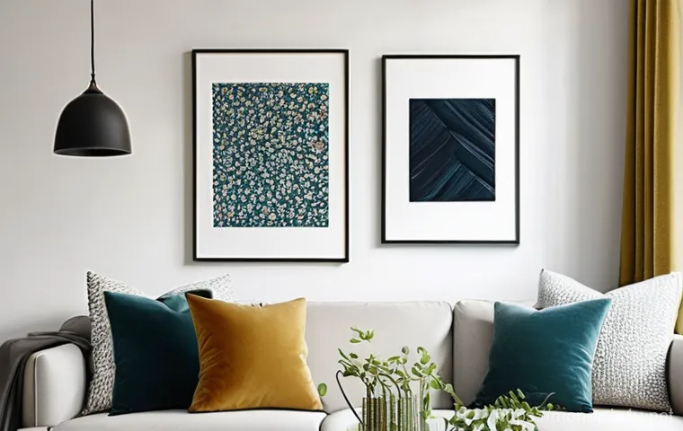 아트 프린트 판매 - **Prompt:** A close-up, high-definition photograph of a framed art print displayed in a brightly lit...